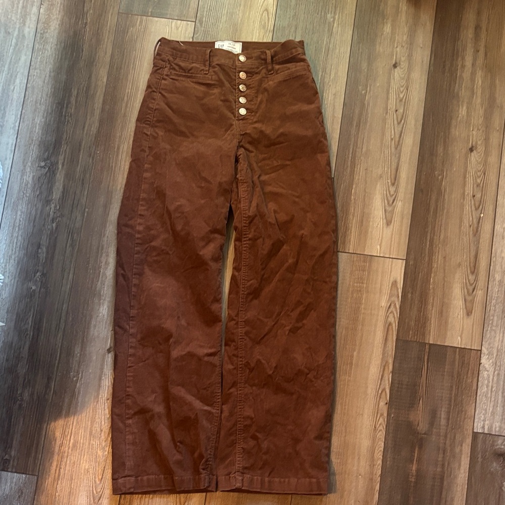 GAP Brown Corduroy High Stride Pants